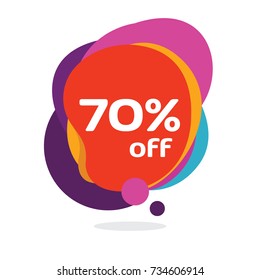 Discount Sticker vector  banner template.