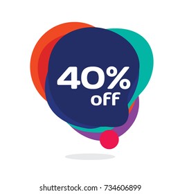 Discount Sticker vector  banner template.ion.
