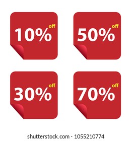 Discount Sticker Vector Template