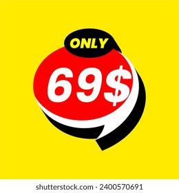 Discount stickers. Templates with 1-100 dollars only. Vector template design. Sale, price tag. Sale banner badge. Special offer price sign. Vector stock illustration. price from 1 dollar to 100 dollar