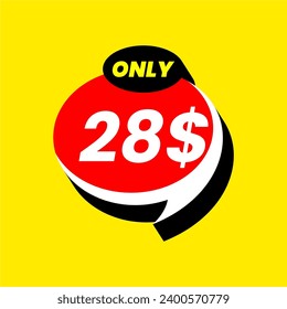 Discount stickers. Templates with 1-100 dollars only. Vector template design. Sale, price tag. Sale banner badge. Special offer price sign. Vector stock illustration. price from 1 dollar to 100 dollar