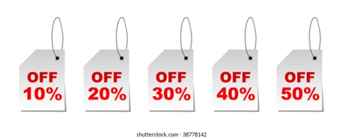 discount stickers vector illustration