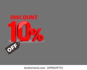 the Discount Tag 10 Percent Off banner for advertising campaign