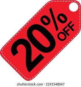 Discount tag 20% for all products