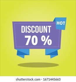 Discount Tag 2020 with simple design