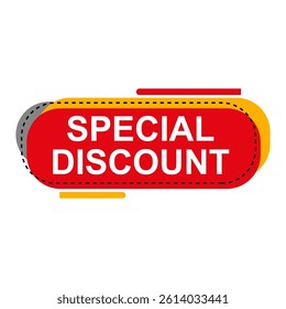 Discount tag design vector for shop now season sale graphic tag.
