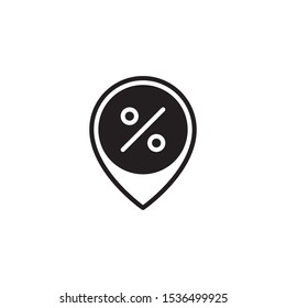 Discount tag filled flat style icon. Marketing, shopping and sale  icon for websites, web design, mobile app.