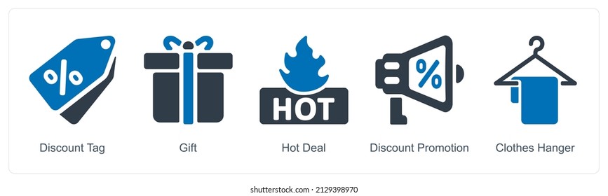 Discount Tag And Gift Icon Concept