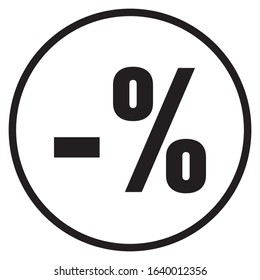 Discount tag icon. Can be used for additional posters, movies, videos, photos, advertisements, etc. Editable vector.