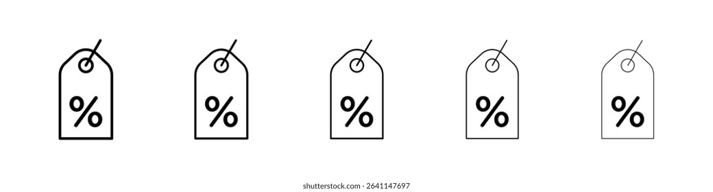 Discount tag icon concept. graphic design, logo, Web, UI.