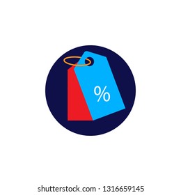 Discount, tag icon. Element of color discount sign icon. Premium quality graphic design icon. Signs and symbols collection icon for websites, web design