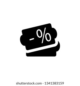 discount, tag, icon. Element of web for mobile concept and web apps illustration. Icon for website design and development, app development. Vector