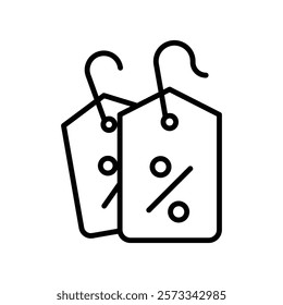 Discount tag icon Flat fill set collection