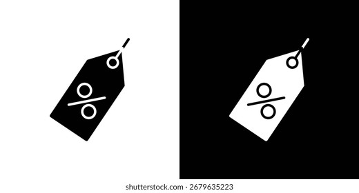Discount tag icon logo. simple graphic symbols