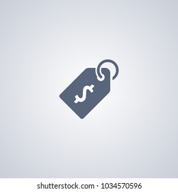 Discount tag icon, vector best flat icon on white background , EPS 10