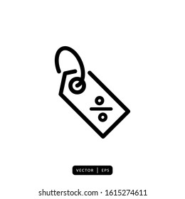 Discount Tag Icon Vector - Sign or Symbol 