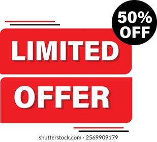 Discount Tag And Limited Offer Tag Vector Illustration 