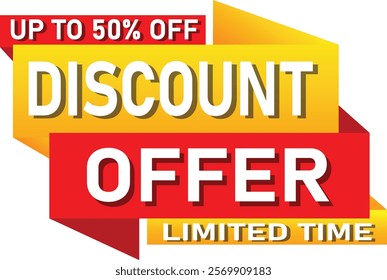 Discount Tag And Limited Offer Tag Vector Illustration 