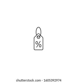 Discount tag line vector icon