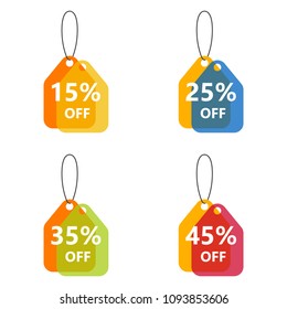 Discount Tag off Vector Template Design Illustration