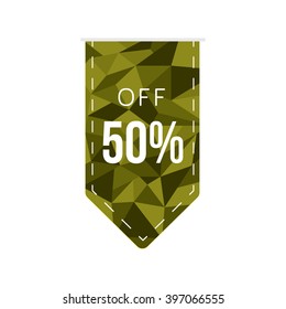 discount tag polygon