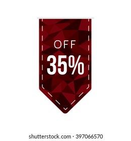discount tag polygon