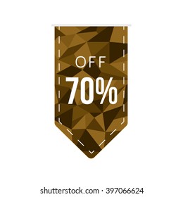 discount tag polygon