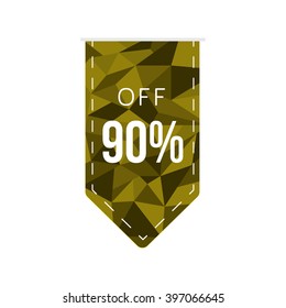 discount tag polygon