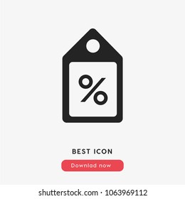  Discount Tag sign icon vector , price modern symbol vector illustration for web and mobil app isolated on grey background