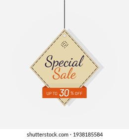 Discount tag special sale label 30 off vector