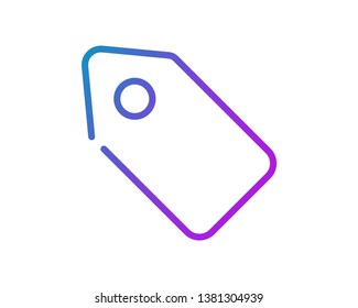 Discount. Discount tag symbol vector web icon isolated on white background, EPS 10, top view 