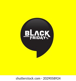 Discount tag template for Black Friday.