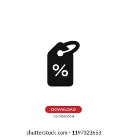 Discount tag vector icon