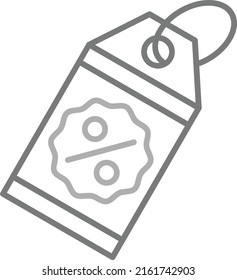 Icono de vector de etiqueta de descuento. Se puede usar para imprimir, móviles y aplicaciones web.