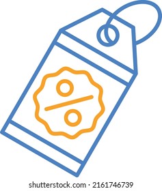 Icono de vector de etiqueta de descuento. Se puede usar para imprimir, móviles y aplicaciones web.