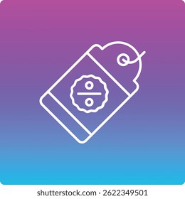 Icono de Vector de etiqueta de descuento. Se puede utilizar para aplicaciones de impresión, móviles y de Web.