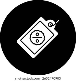 Icono de Vector de etiqueta de descuento. Se puede utilizar para aplicaciones de impresión, móviles y de Web.