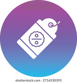 Icono de Vector de etiqueta de descuento. Se puede utilizar para aplicaciones de impresión, móviles y de Web.