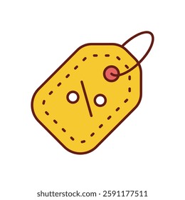Discount tag vector icon stock illustration
