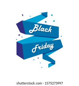 Discount, tape, confetti, banner icon. Element of Black Friday discount icon.