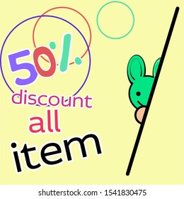 discount template vector illustration art