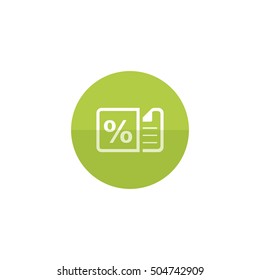 Discount ticket icon in flat color circle style. Shopping buying special offer voucher