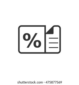 Discount ticket icon in single color. Shopping buying special offer rebate