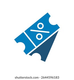 icône de billet d'Image vectorielle à prix réduit design avec style branché
