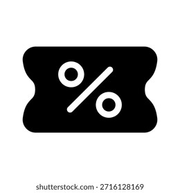 Ilustración de diseño de símbolo de Vector de icono de boleto de descuento