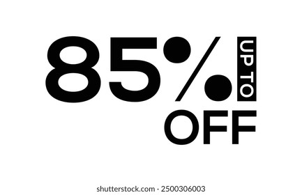 discount vector, up to 85 percent off vector, 85 off vector