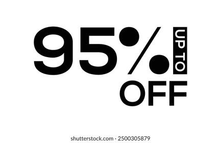 discount vector, up to 95 percent off vector, 95 off vector