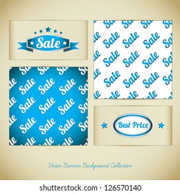 Discount Vector Banner Background Collection