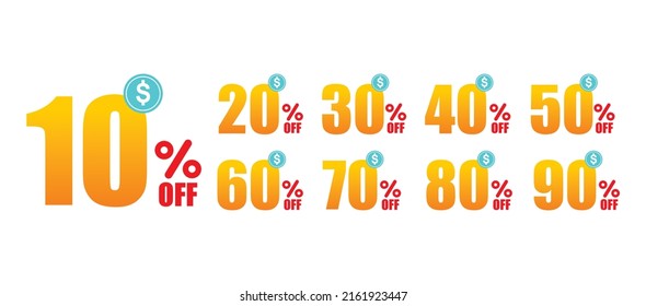 Discount vector design. discount icon design, discount percentage. suitable for advertising, marketing, presentation, product promotion, half price, discount.