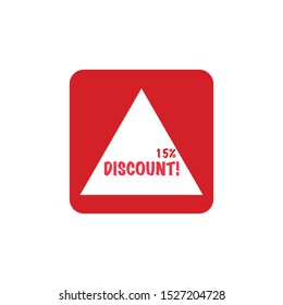 discount vector discounts, illustration icon or symbol